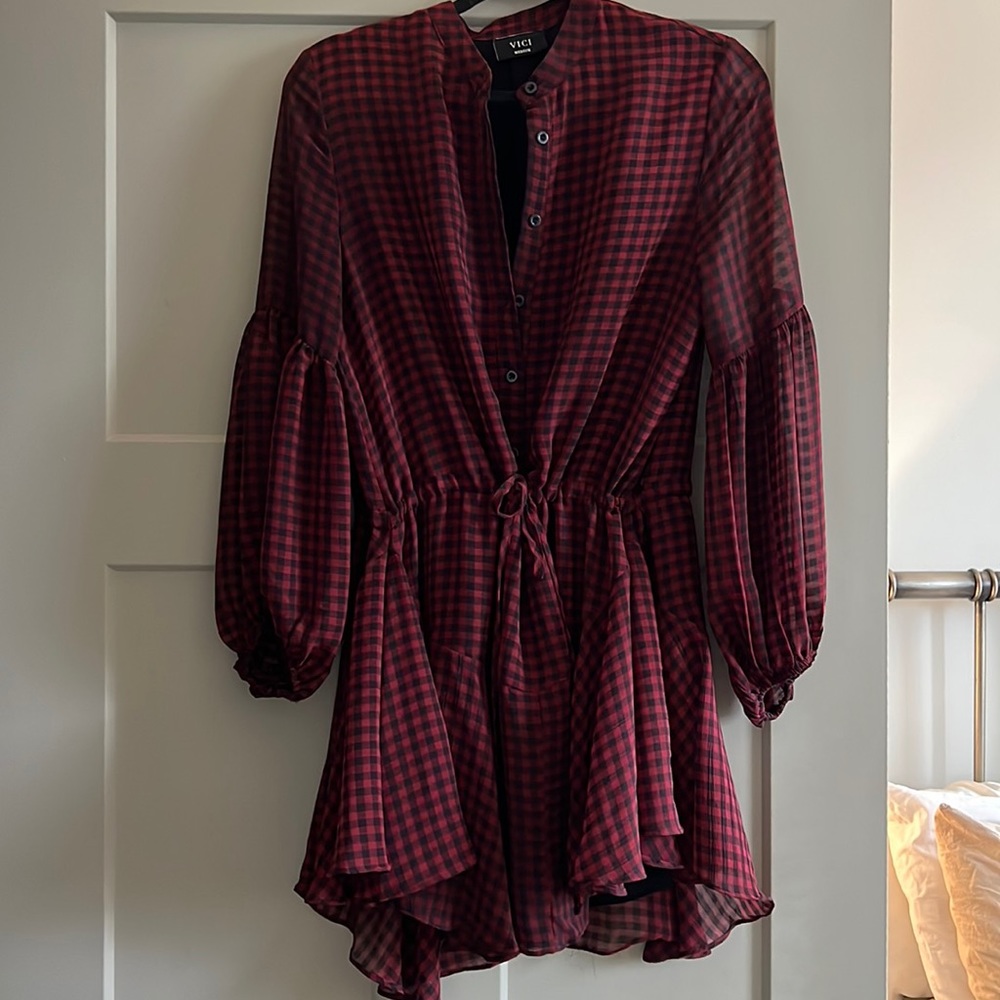 Vici Plaid Mini Dress